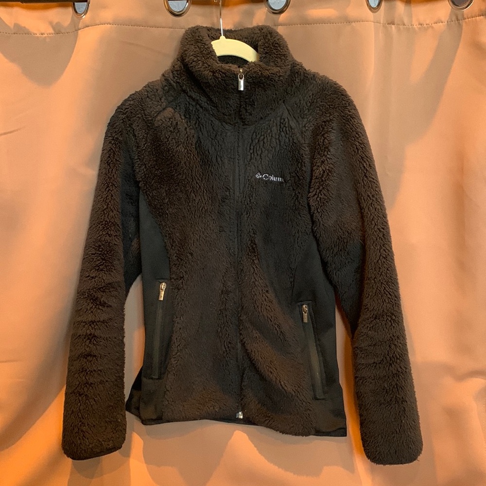 Columbia heavy zip up fleece winter Sherpa jacket